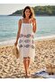 Women's Standard Size Adjustable Strap Viscose Beach Dress Swimsuit Cover up - 2