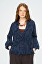 Women's Metallic Shimmering Shirt with Flywheel Detail