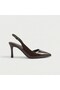 Women's Brown Pointed Toe Back-Strapped Thin Heel Stiletto Evening Dress Office Heeled Shoes Zera1 - 6