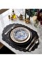 Oval - Leather American Service Hole Work Black - 35X50 cm 1 Piece - 3
