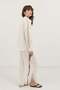 Ecru Sleeve Lace Embroidered Women's Shirt - 6
