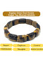 Certified Tiger's Eye Special Cut Natural Stone Misinali Bracelet