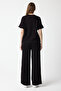 Women's Modal Fabric Tracksuit Set with Snap Buttons and Piping Detail on the Sides - 6