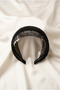 Black Self-Textured Polka Dot Fabric Crown - 2