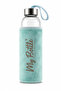 My Bottle Glass Flask with Plush Cover – Stylish Water Bottle with Carrying Strap