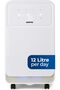 12L/Day Dehumidifier – Portable Moisture Remover with Digital Display, 24H Timer, Continuous Drainage, Laundry Drying & Quiet Sleep Mode