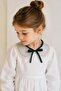 Vintage Style Ribbon Gray Girl's Collar - 7