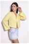 Lace-Up Kimono Shirt with Tie Front Modern Stylish New Season Kimono - 2