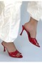 Women's Slippers Red Patent Leather Daily Wiel - 2