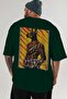 For Dog Lovers 36 Back Dog Print Green Oversize T-Shirt 100% Cotton Unisex Dog Lover Premium Design - 6