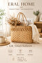 Handmade New Trend Wicker Multi-Purpose Organizer Bag for Shopping, Beach, Summer, 33 X 15 X 25 cm - 6