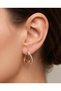 Melira Zircon Stone Double-Look Asymmetric Drop Steel Xuping Earrings - 2