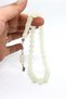 Cat's Eye Sphere Cut Powdered Amber Prayer Beads Special Color White Prayer Beads - 4