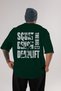 Squat Bench Deadlift Oversize Back Printed Green T-Shirt 100% Cotton Streetwear Premium Comfortable Fit - 2
