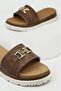 Helen Buckled High-Sole Women's Slippers - 7