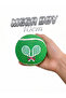 Hard Dog Play Ball - Durable Chew Toy - Tennis Racket Patterned 10cm - 2