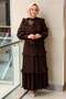 Ruffled Pleated Blouse Skirt Evening Dress Set - 2