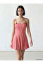 I Checked Patterned Embroidered Rope Strap Waist-Sitting Mini Dress from Freezen Store - 2