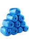 Blue Shoe Covers Disposable Waterproof, Pack of 100 (50 Pairs), Non Slip Plastic Overshoes with Elastic Opening - 6