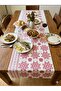 Sufra Roll Table Sheet Plastic Table cloth, RED Flower Printed design ,(180mtr x 1.42mtr x 10kg). - 3