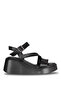 Bella 1705 Black Genuine Leather Women's Sandals - 2