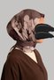 وشاح من الموسلين بنقشة الأحلام الزهرية بلون البرقوق - 2