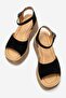 Liam Women's Genuine Leather Sandals Black Suede - 6