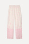 Women's Ecru Embroidered Straight Fit Trousers - 2