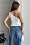 Kg Gold Accessoried Tek Shoulder Bluz - 3