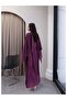 Cape Detail Long Dress - 5