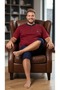 New Season Men's Pajama Set with Shorts and Capri Pants - 6