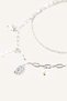 Women's Sea Themed Metal Necklace H7012Axns - 2