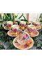 Maya Re Porcelain Hand-Painted 6-Piece Cup Set - 3