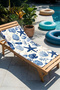 Sea Shell Star Seahorse Beach Towel - Marine Mediterranean Blue White Quick Dry Microfiber Towel