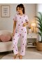 Lovely Hearts Short Sleeve Summer Pajama Set - 2
