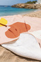 Minimalist Moon Phases Bohemian Beach Towel - Modern Geometric Powder-Tone Quick-Dry Towel Coverlet - 5