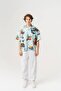 Holiday Apaş Collar Short Sleeve Oversize Shirt - 5
