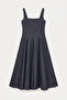Women's Indigo Selvedge Special Fabric Design Denim Dress