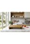 Natural Wood American Oak Cutting Presentation Board for Meat Bread Vegetables Corrugated Chopping Board 40X23X6 - 5