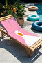 Pink Children's Beach Towel with Duck Figure - Cute Minimalist Girls' Quick-Dry Microfiber Towel - 2
