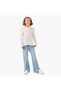 Girls Crew Neck T-shirt with Bow Print - Cotton - Long Sleeves - 2