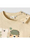 Crew Neck Short Sleeves T-shirt with Print - 4
