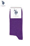 2-Piece Glittery Socks Lilac-Purple Shiny Textured Daily Socks - 2