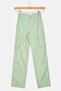 Women Straight Fit Solid Cargo Pants, Light Green - 3
