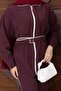 Double Suit with Zipper and Belt Detail - 7