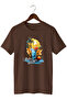 Unisex Summer Themed Beach Printed Crew Neck Casual Cotton T-Shirt