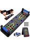 Solid Push Up Board 15 in 1 Home Workout Equipment Multi-Functional Pushup Stands System Fitness Floor Chest Muscle Exercise Professional Equipment Burn Fat Strength Training Arm Men & Women Weights