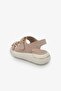 Marco Beige Suede Leather Women's Sandals - 3
