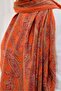Urban Hours Shawl Pattern Orange Mayda Shawl - 5