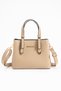 Women's 4-Compartment Simple and Stylish Shoulder and Hand Bag with Gold Accessories 1425